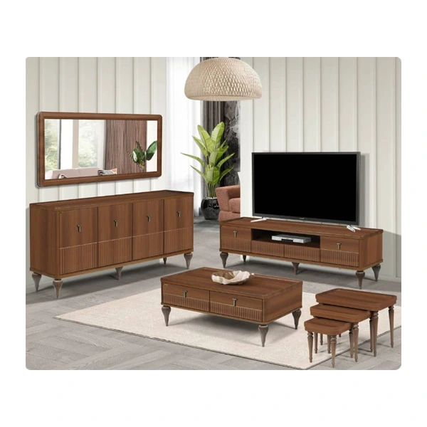 ست تی وی روم و آینه کنسول آرادچوب مدل لیورا 168-31