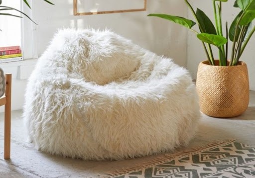 بین بگ یا مبل شنی خزدار پشمی با راحتی بسیار