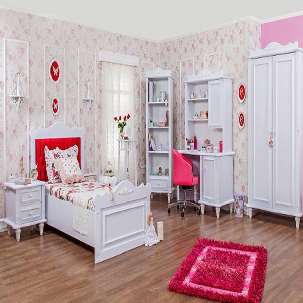 تخت خواب جوان دخترانه و صورتی مناسب اتاق های بزرگ