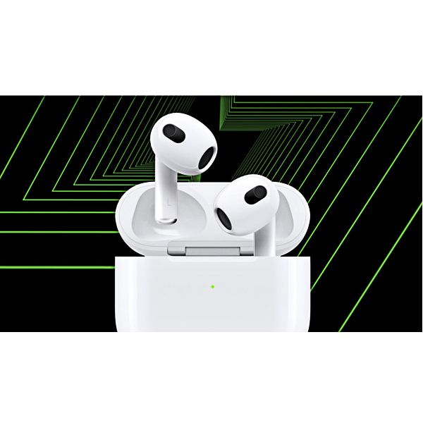 هندزفری بی سیم اپل مدل AirPods 3 در بک گراند سه بعدی