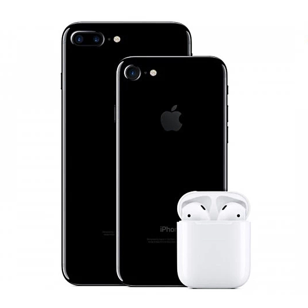 تصویر گوشی و هندزفری بی سیم اپل مدل AirPods 2