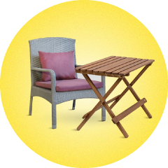 آیکون-دسته-بندی-مبلمان-فضای-باز میز چوبی و مبلمان حصیری