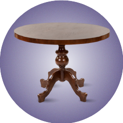 آیکون-دسته-بندی-میز-بار چوبی گرد