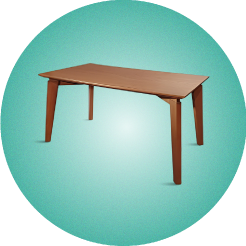 آیکون-دسته-بندی-میز-ناهارخوری چوبی مستطیل