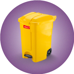 آیکون دسته بندی سطل-زباله زرد