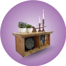 آیکون دسته بندی شلف و باکس چوبی دیواری