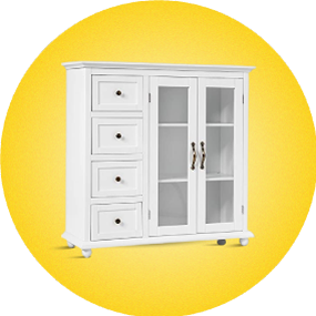 آیکون دسته بندی بوفه و ویترین سفید