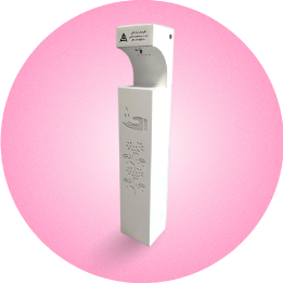 آیکون-دسته-بندی-دستگاه-ضدعفونی-دست سفید دارای چشم الکترونیکی