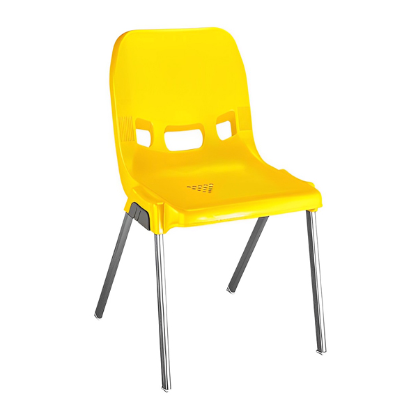 صندلی پلاستیکی ناصر پلاستیک مدل 880 با رنگ زرد