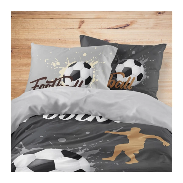 ست خواب کودک با تم فوتبالی مشکی