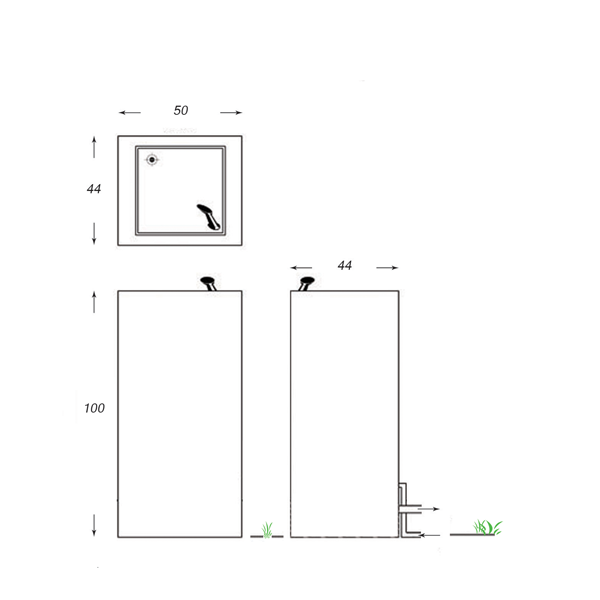 آبخوری مکعب مستطیل ایستاده دورا مدل A501