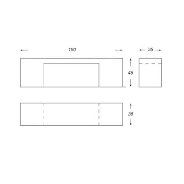 نیمکت تخت دورا با پایه مکعب کامل مدل B106