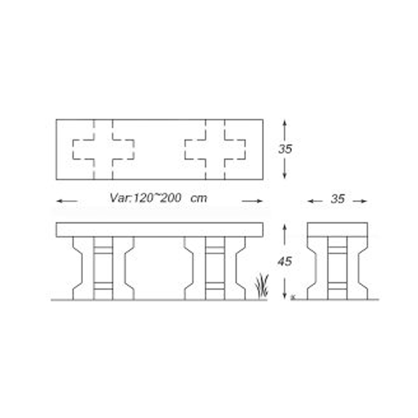 نیمکت تخت دورا طرح کلاسیک مدل B113