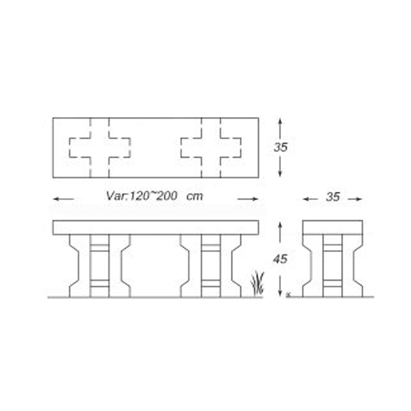 نیمکت تخت کلاسیک دورا حاشیه چوب با پشتی فرفورژه مدل BWF113