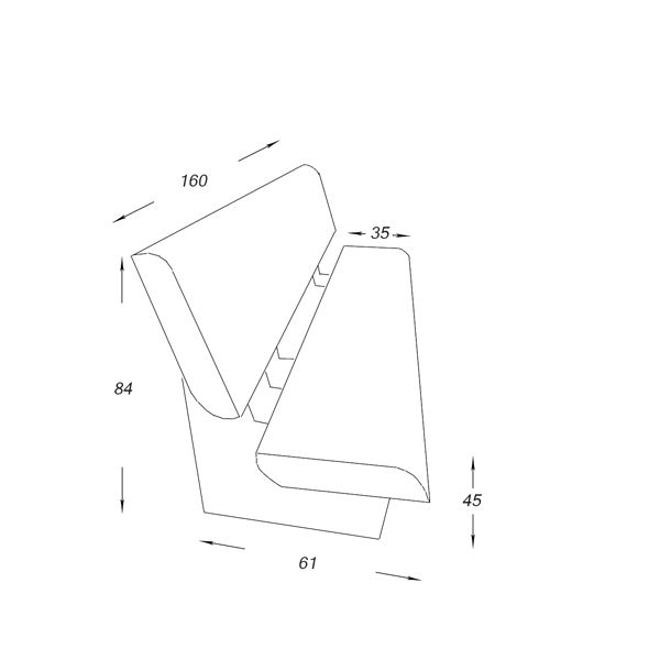 نیمکت پشتی دار دورا با لبه نیم گرد مدل B122