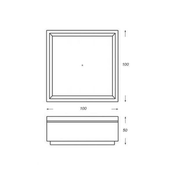 فلاور باکس مکعب کامل دورا مدل F303
