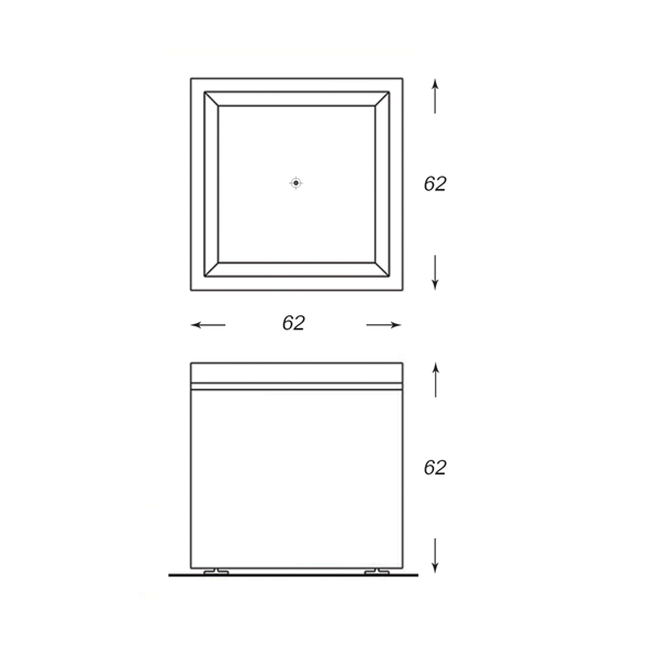 فلاورباکس مکعب دورا با پایه رگلاژشونده مدل FR306