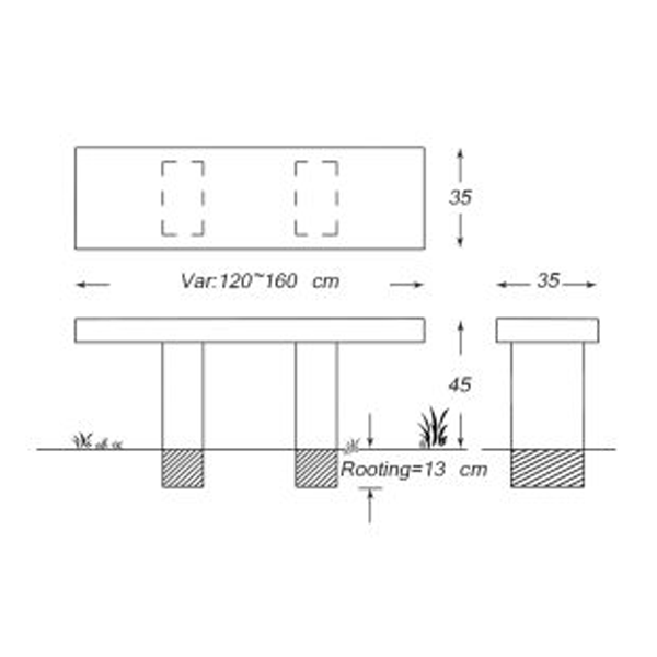 نیمکت تخت دورا با ریشه مدل B103
