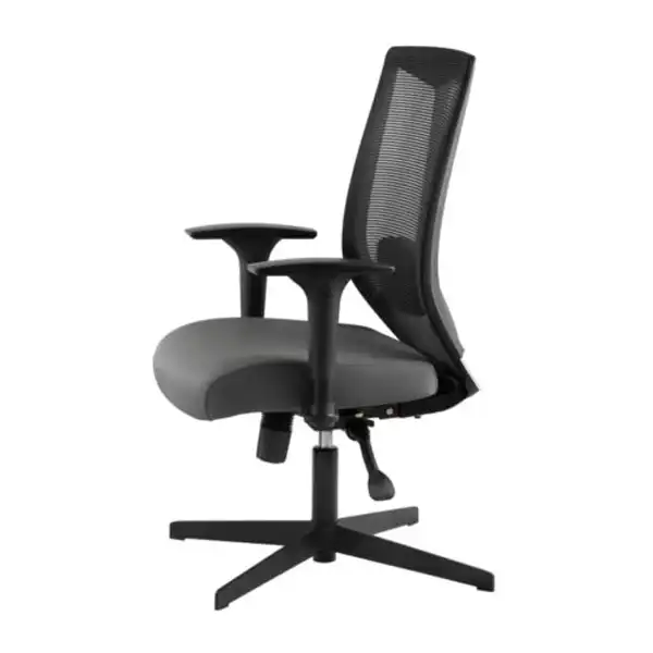 صندلی کنفرانس با پایه ثابت از زاویه بغل