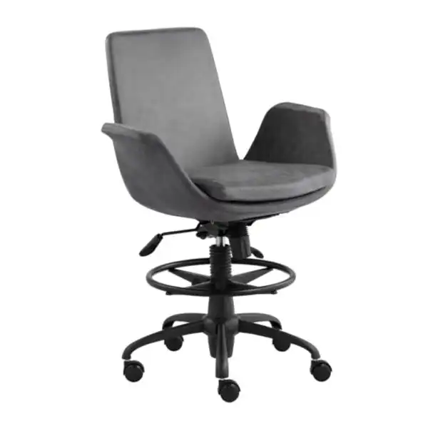 صندلی کانتر چرخ دار با پایه فلزی