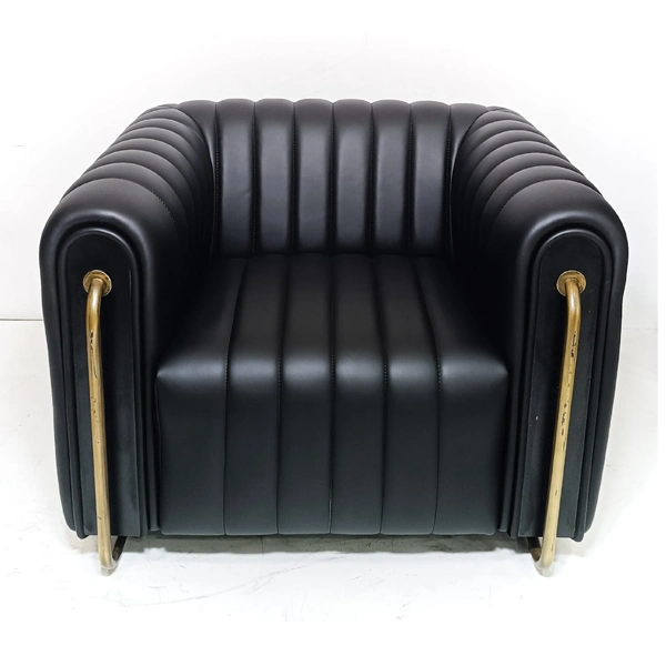 مبل اداری یک نفره با روکش چرم کریستالی