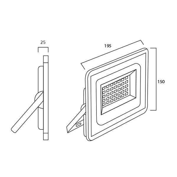پرژکتور ۵۰ وات پرتونور توس مدل هانیس سری اکو