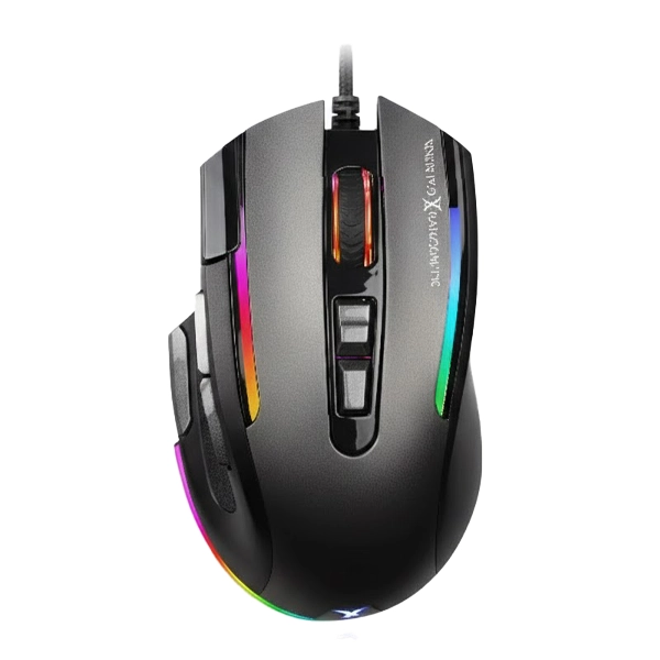 ماوس گیمینگ فاکس ایکس ری رنگ مشکی با طراحی ارگونومیک و دکمه‌های کاربردی