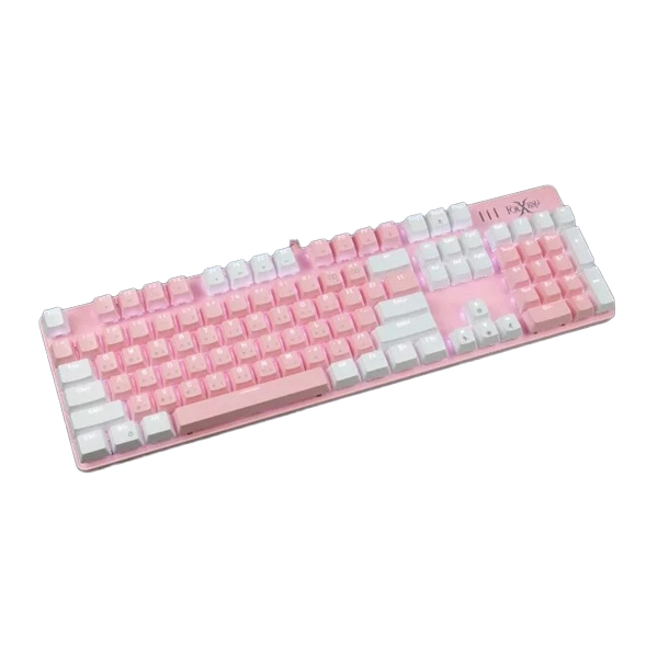 کیبورد گیمینگ فاکس ایکس ری رنگ صوتی با دکمههای کاربردی