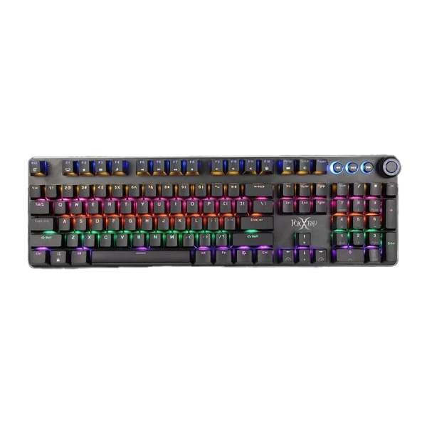 کیبورد گیمینگ فاکس ایکس ری با نورپردازی زمینه‌ای